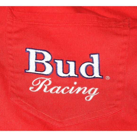 Vintage 90s NASCAR Pit Crew Member EXQ Pants Team Budweiser Racing 34x30 - Picture 2 of 15